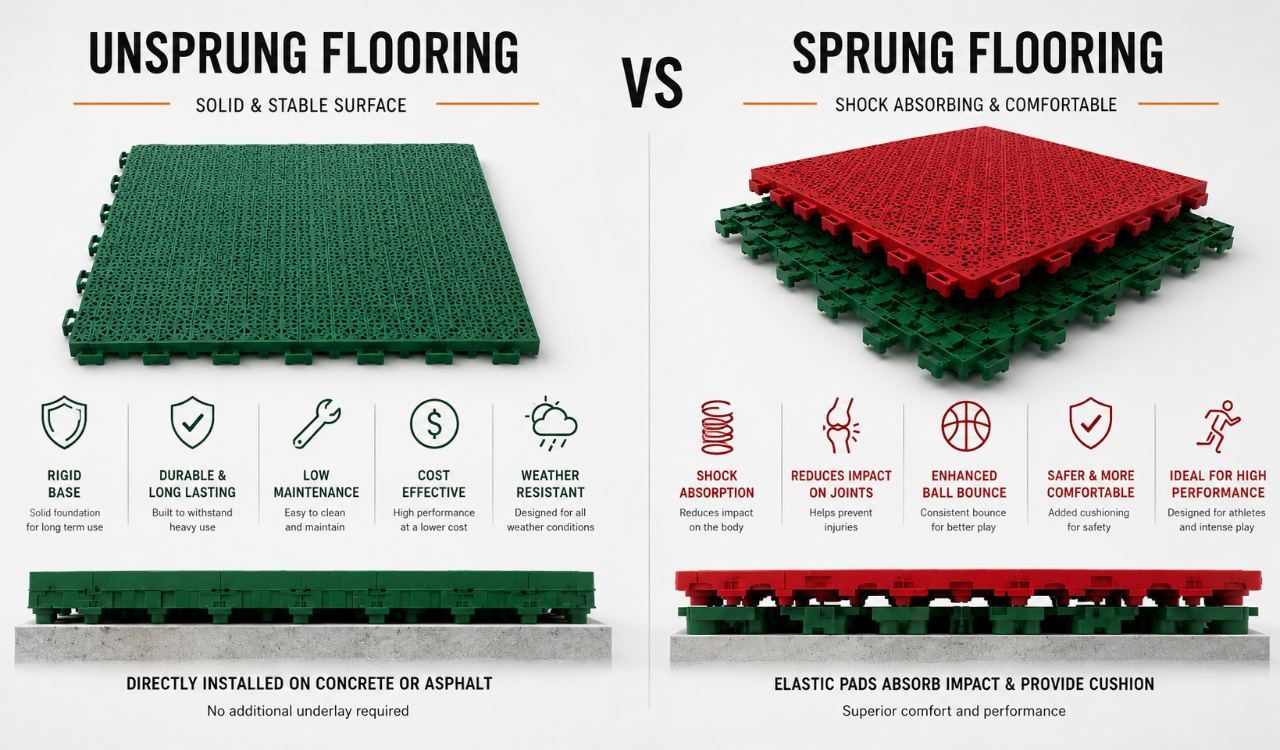 Unsprung and Sprung Flooring